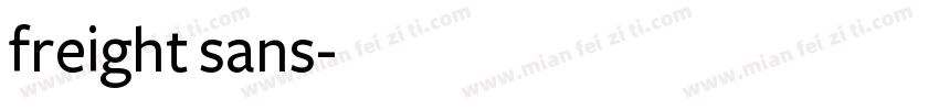 freight sans字体转换